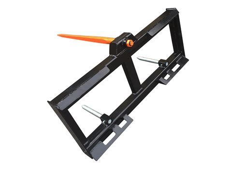 skid steer hay handling|skid steer bale spear attachment.